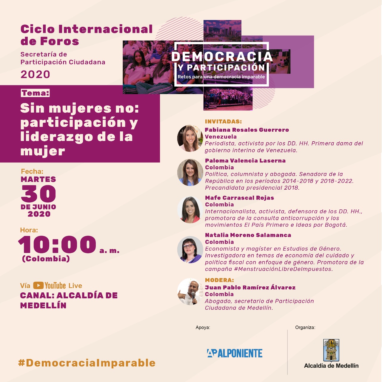 FotografoParticipación Ciudadana:Foro internacional sobre participación y liderazgo de la mujer